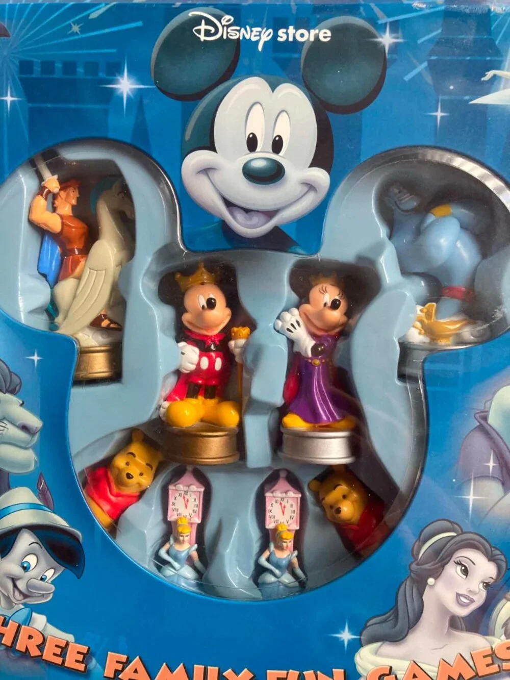 Brand New Factory Sealed Disney 3 Family Fun Games Chess, Checkers, Tic-Tac-Toe